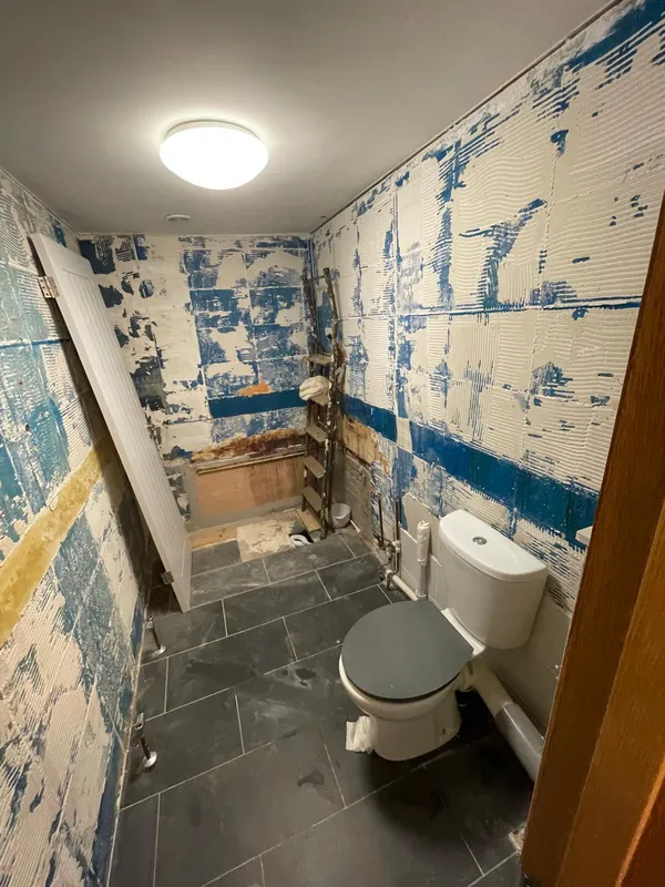 Bathroom installation project strip out Kent