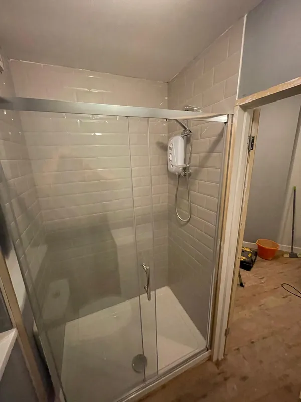 Double shower installation Kent