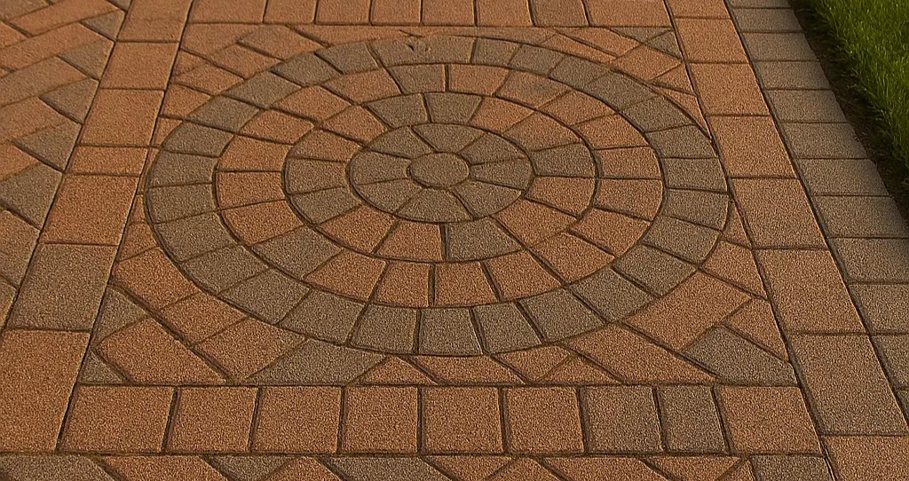 Professional block paving installation in progress
