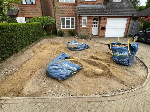 Ground preparation for driveway project Kent
