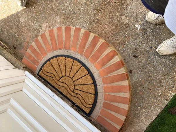 Brickwork project Kent - front door step