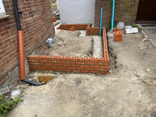 Brickwork project Kent - extension project