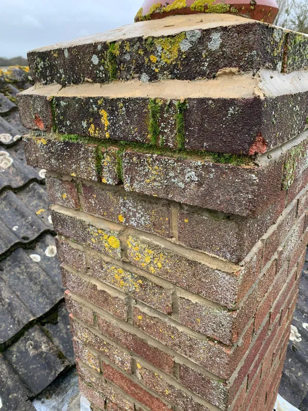 Brickwork project Kent - chimney fix