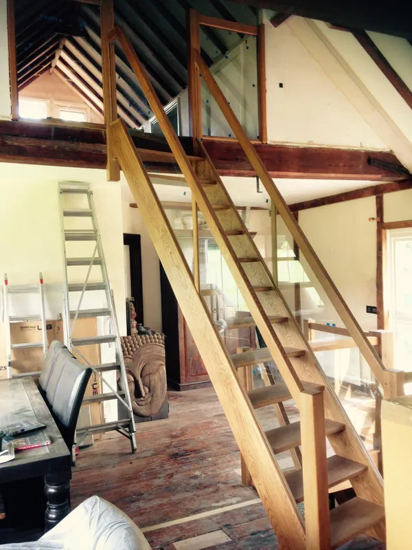 Staircase installation on a conversion project in Kent