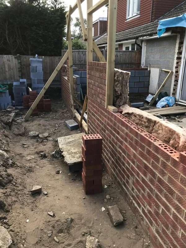 Kitchen extension project build Kent