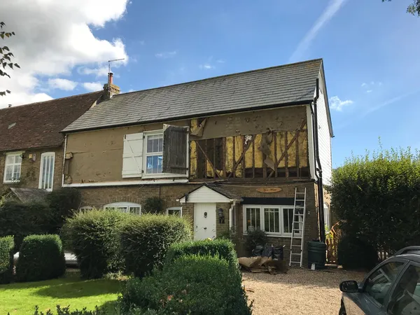Exterior cladding project before repair and fix Kent