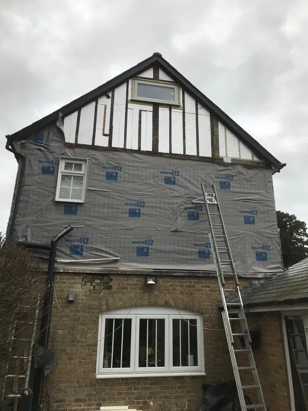 Exterior preparation for a local cladding installation project Kent