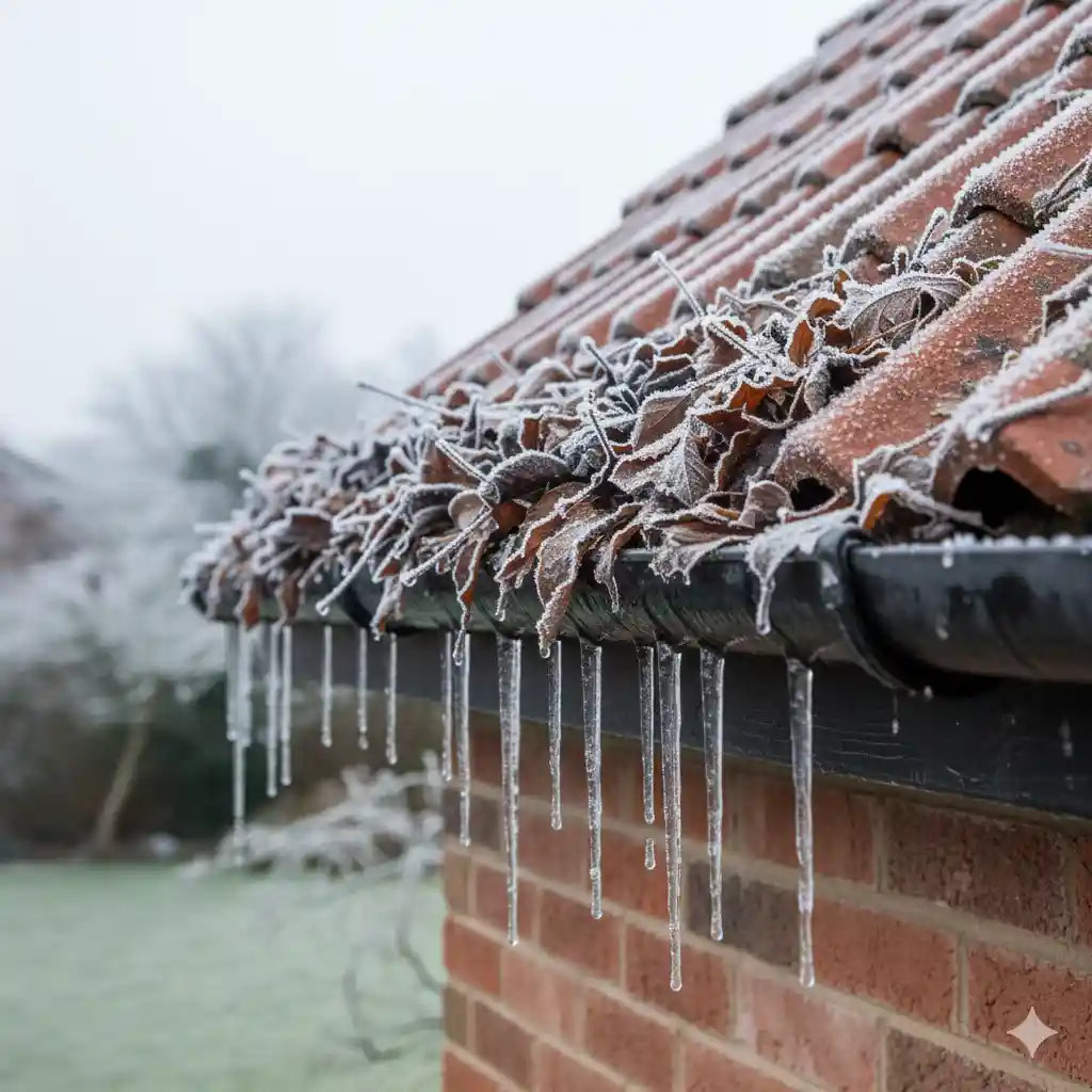 Emergency roof leak repair during Kent winter