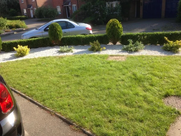 Garden border tidy up for a local landscaping project in Kent