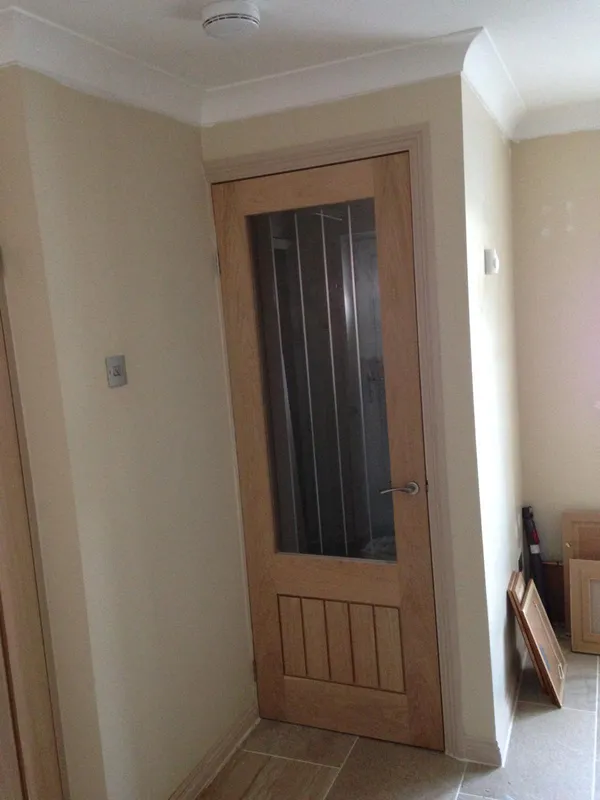 Glass door installation for a decorating project in Kent