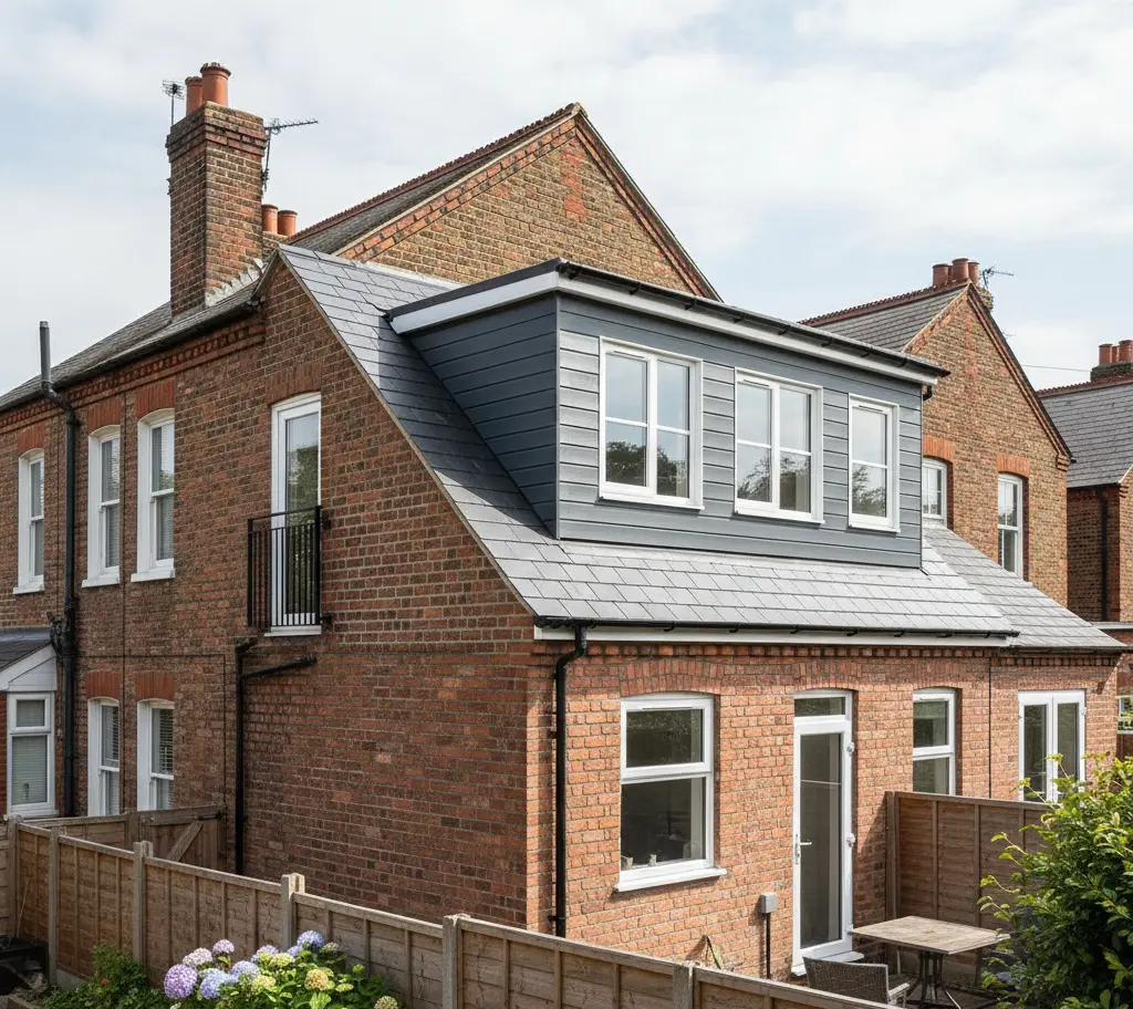 Dormer loft conversion completed by A.P.T. Builders in Kent