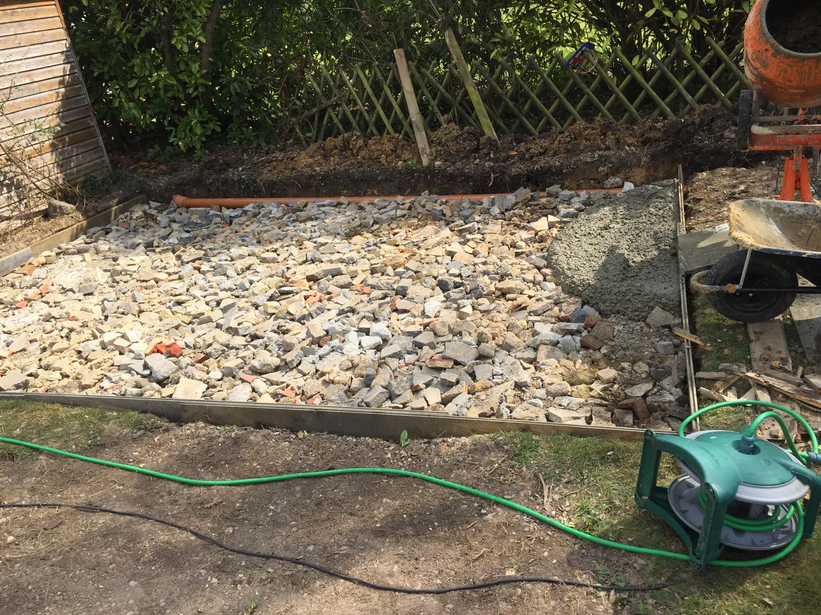 Base for a custom summer house project