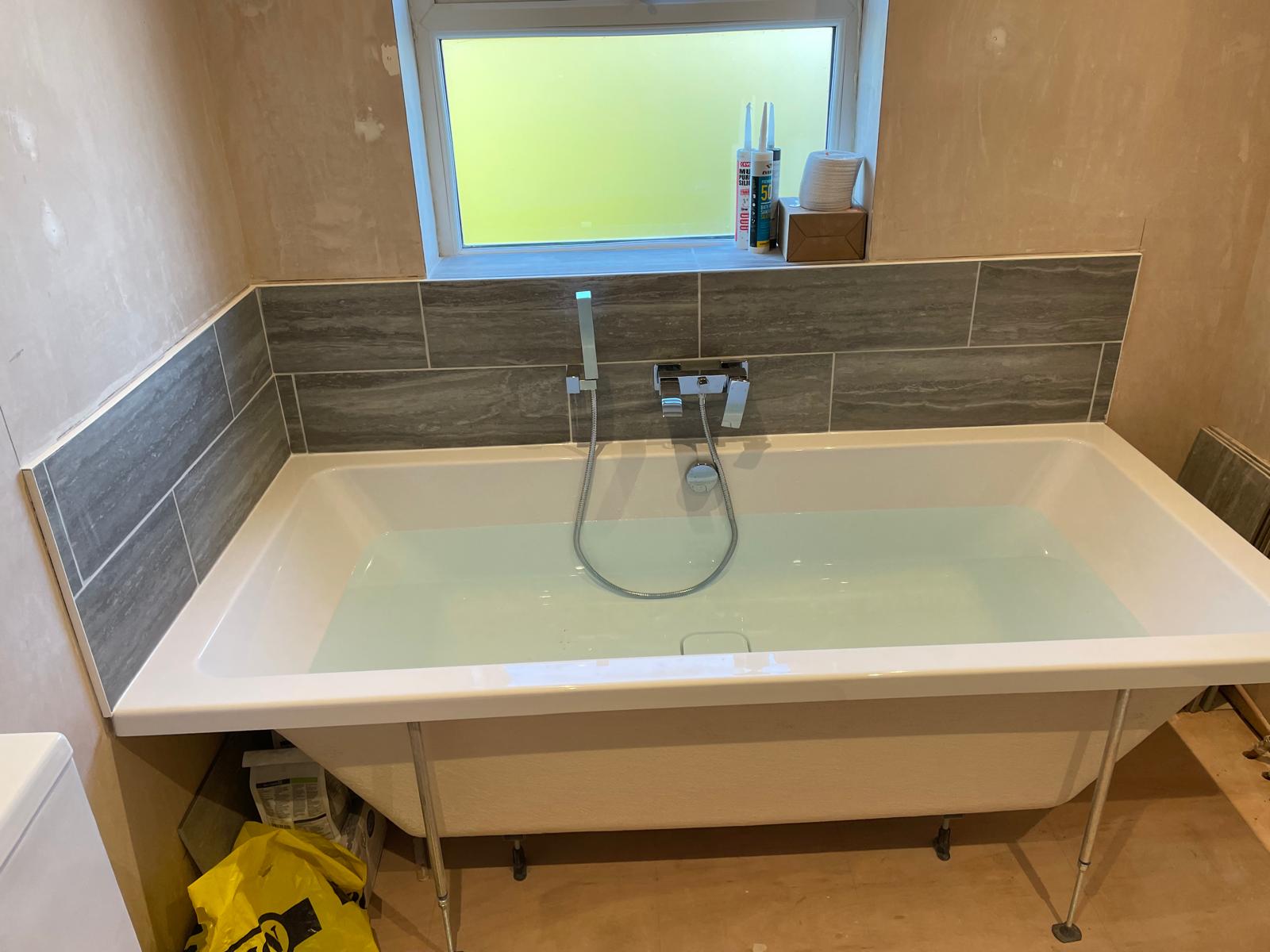 Bath Installation for a local bathroom project 