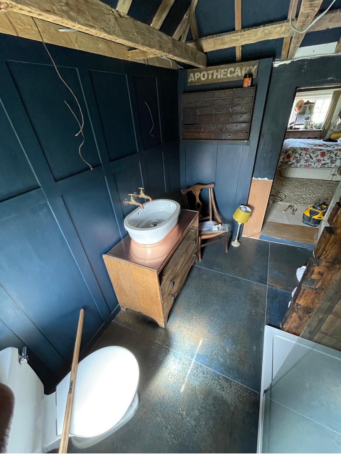 Bathroom project installation