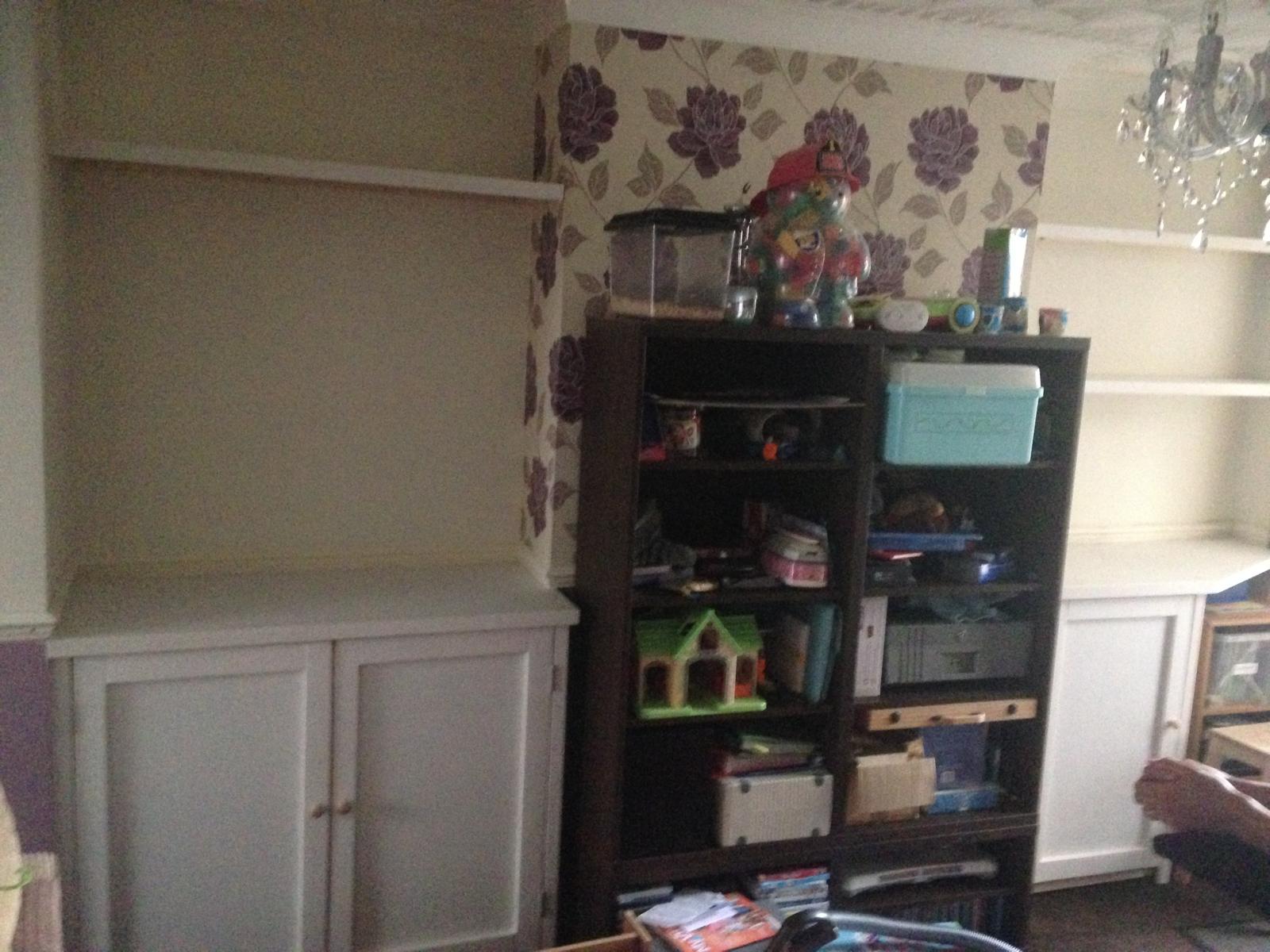 Bespoke built cupboards for a local decorating project 