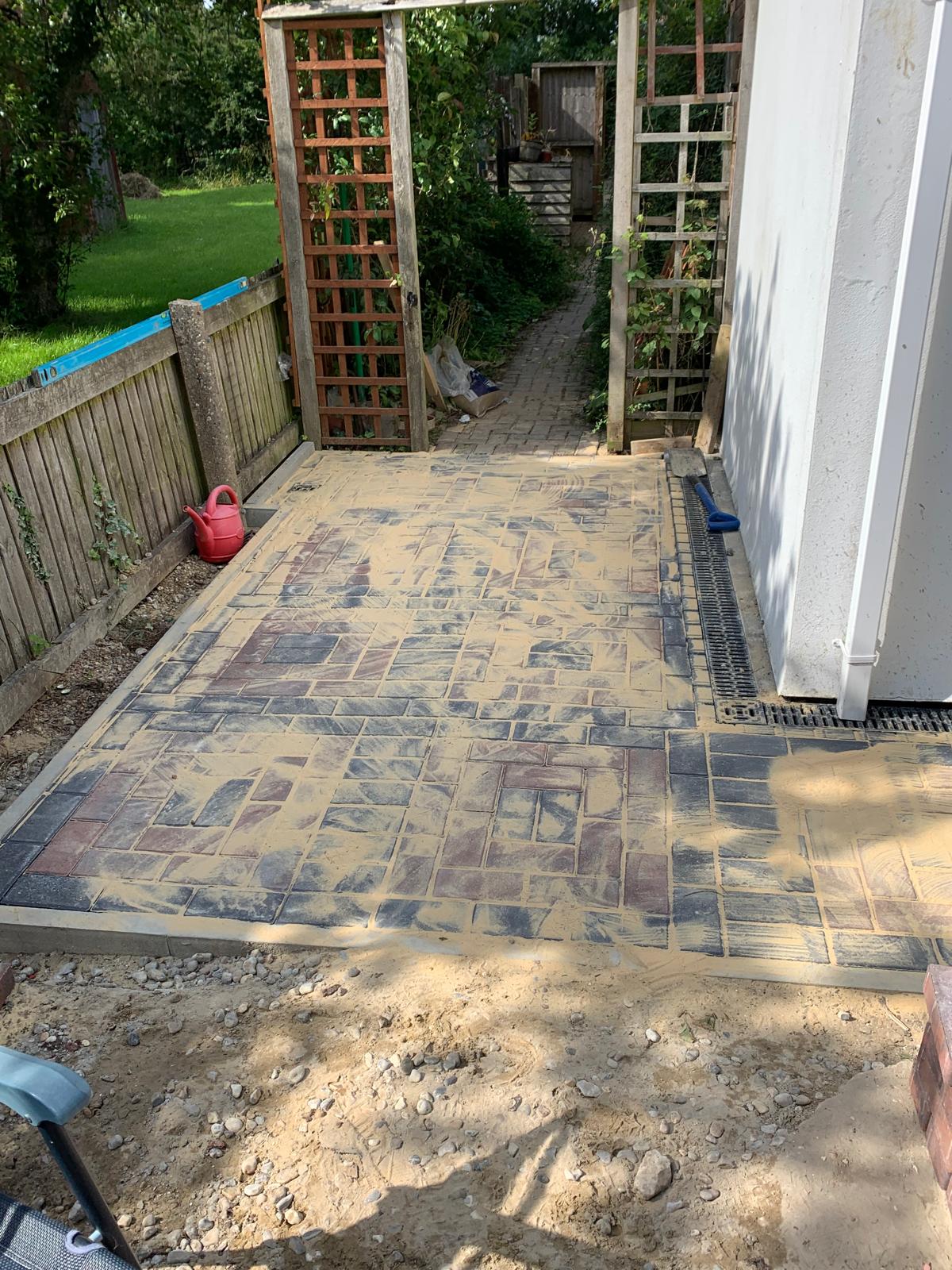 Block paving installation for local project in Kent 