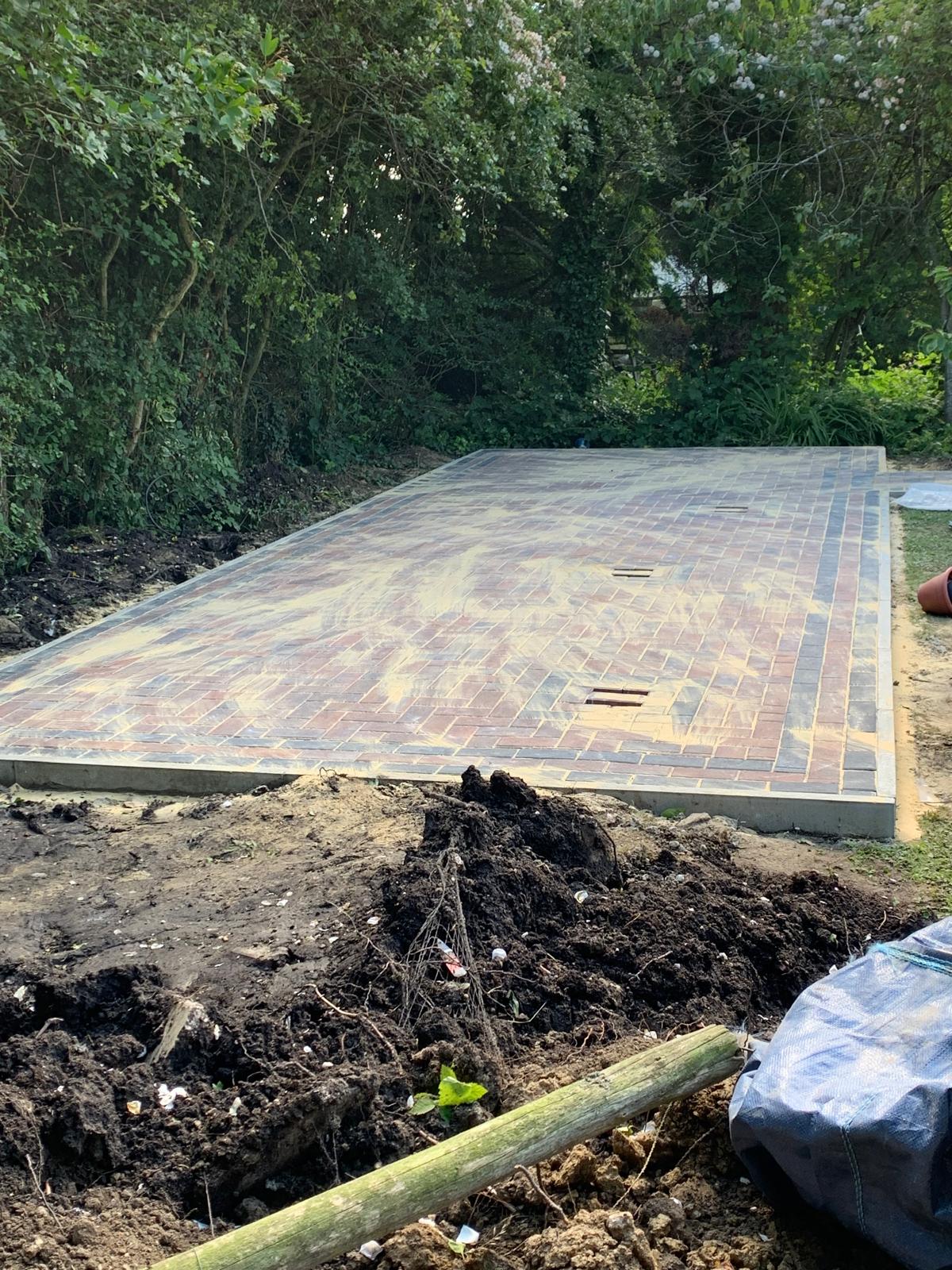 Block paving project in Kent