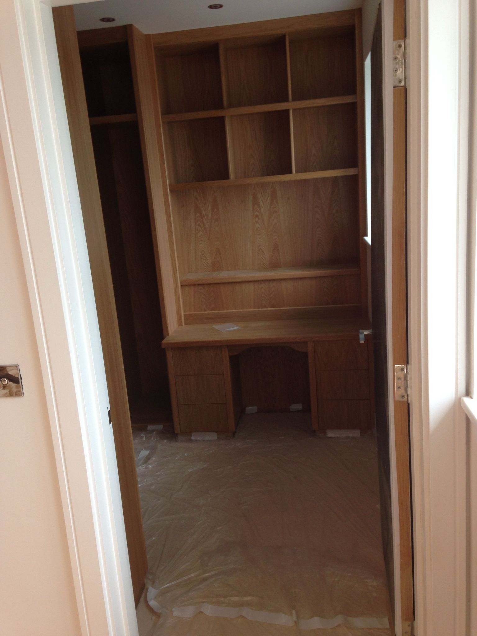 Built shelving cupboard for a local project in Kent