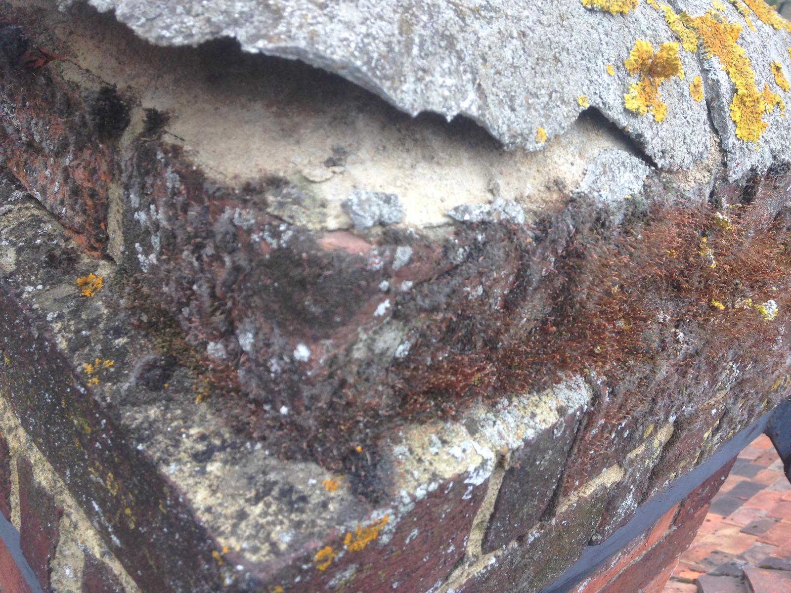 Chimney damage to fix on a roofing project in Kent