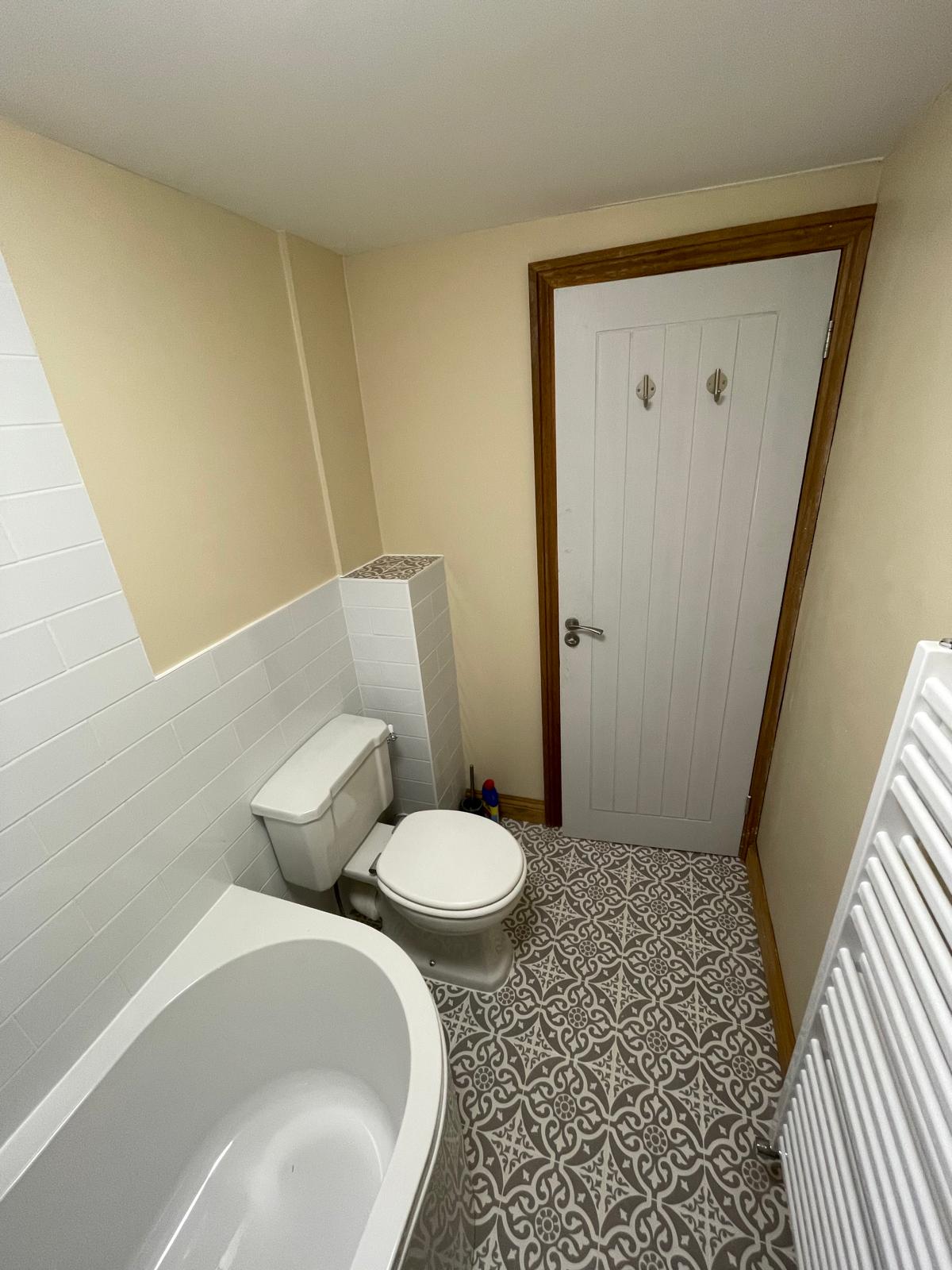 Completed bathroom installation