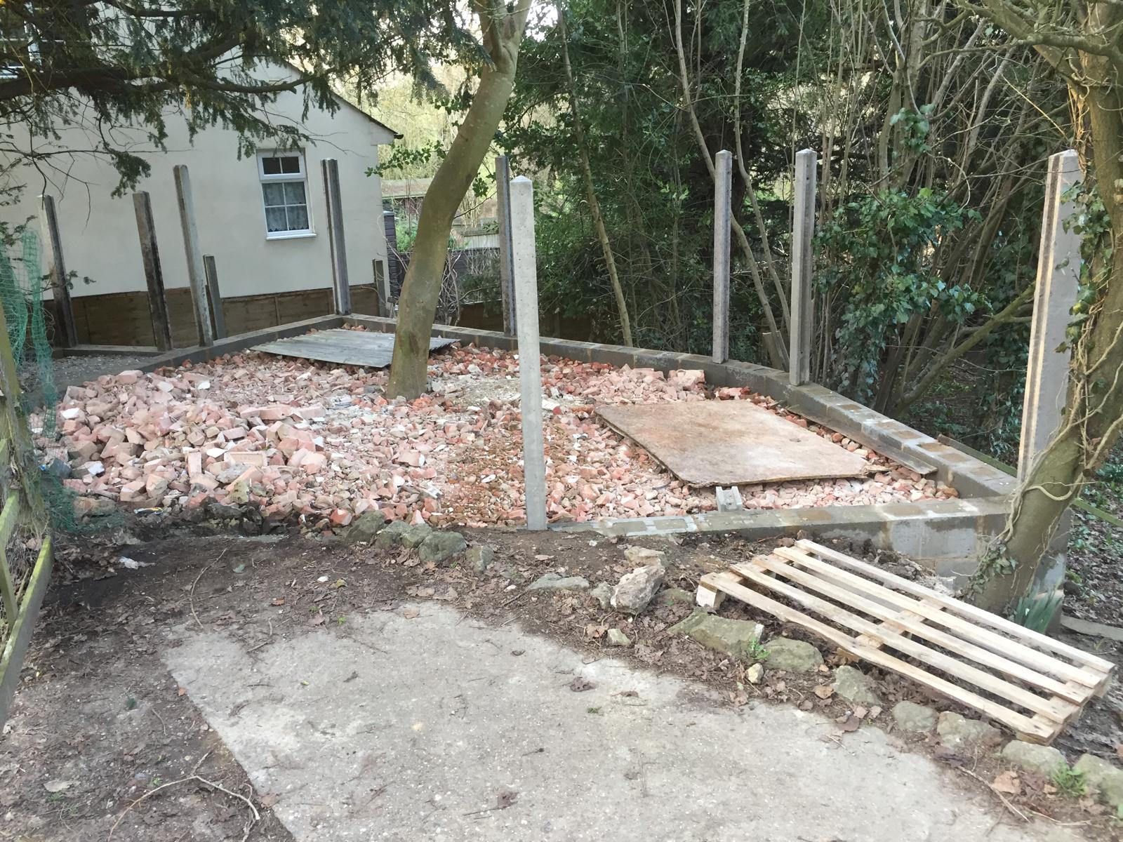 Concrete post installation for a fencing project