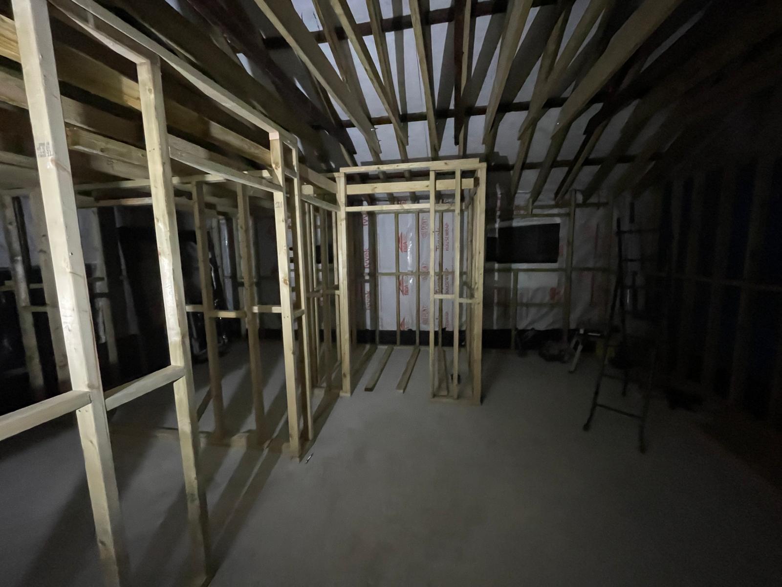 Conversion job wooden framework