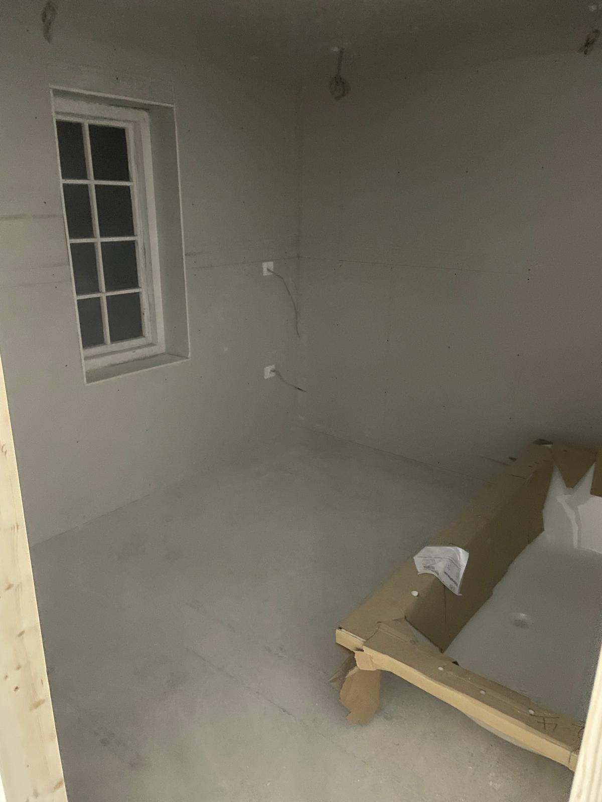 Conversion project room with window installation