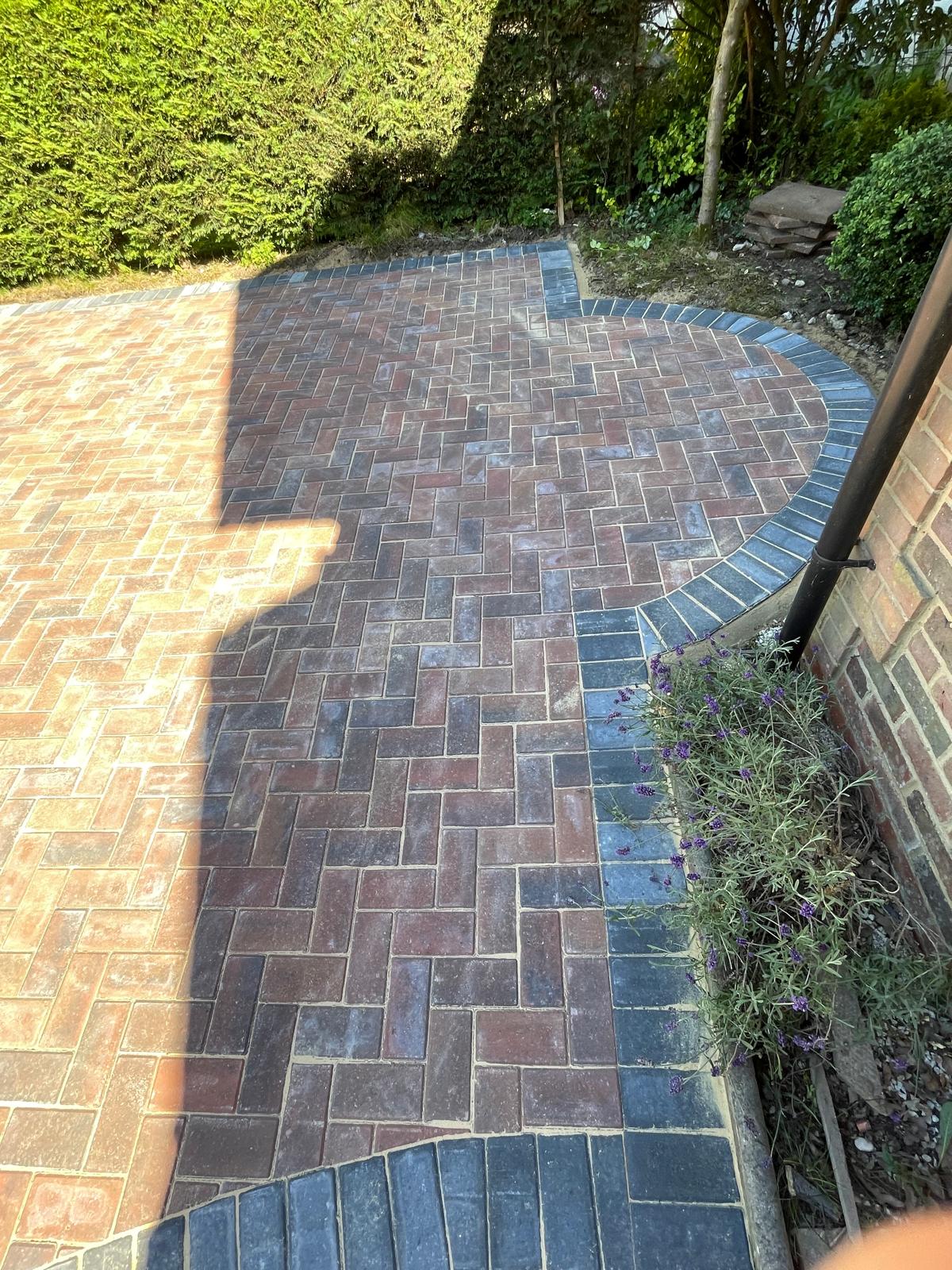 Curved driveway project