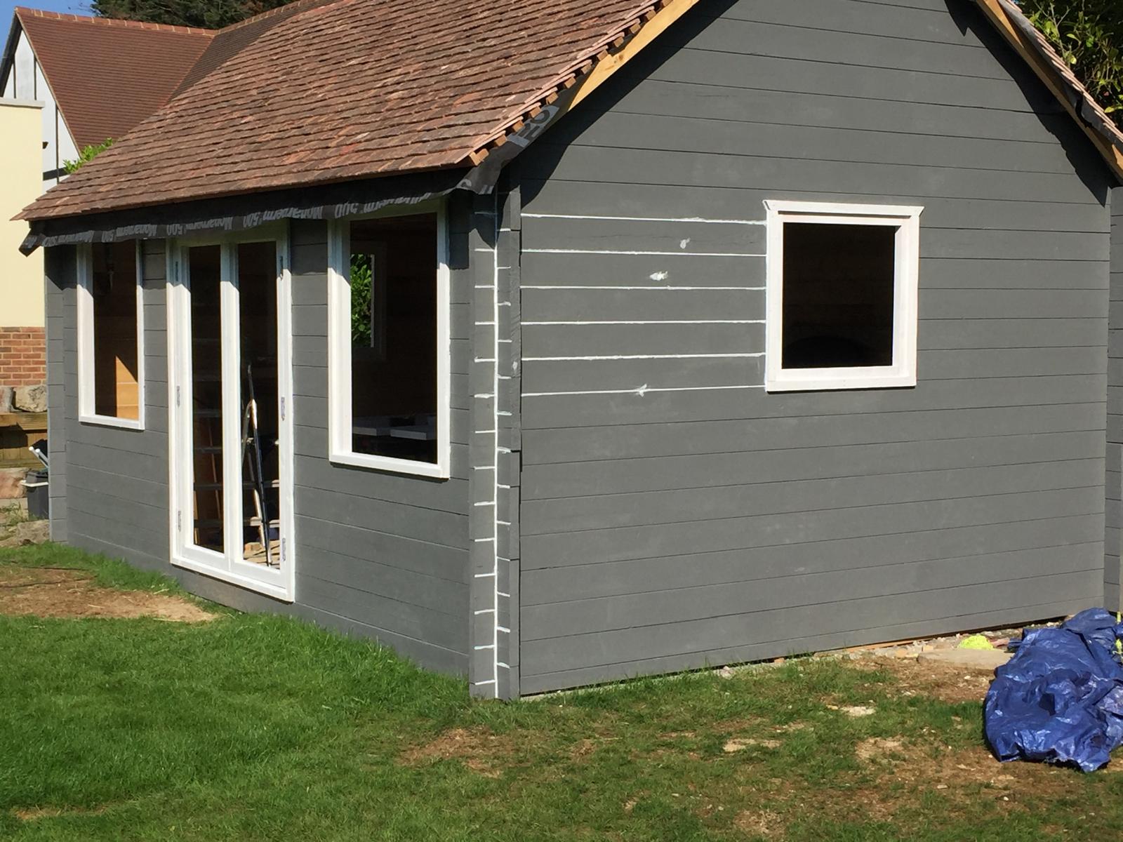 Custom built and painted summer house