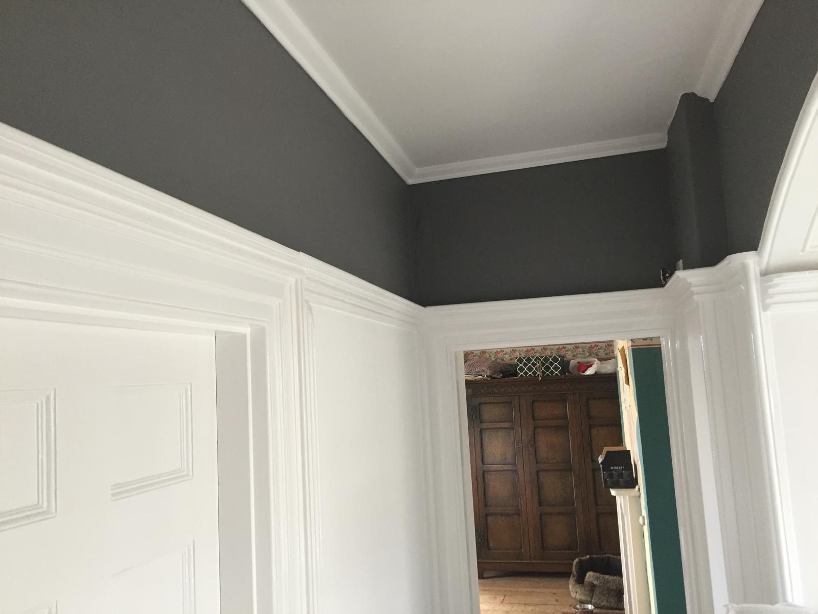 Dark grey wall paint for a local decorating project in Kent 