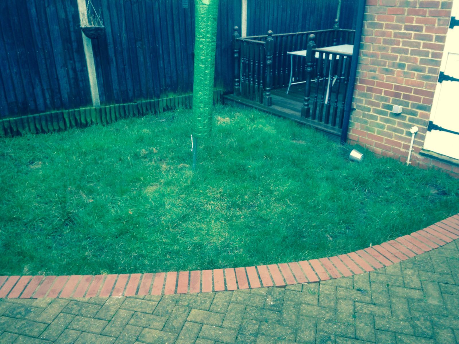 Deck area re-fresh for a landscaping project