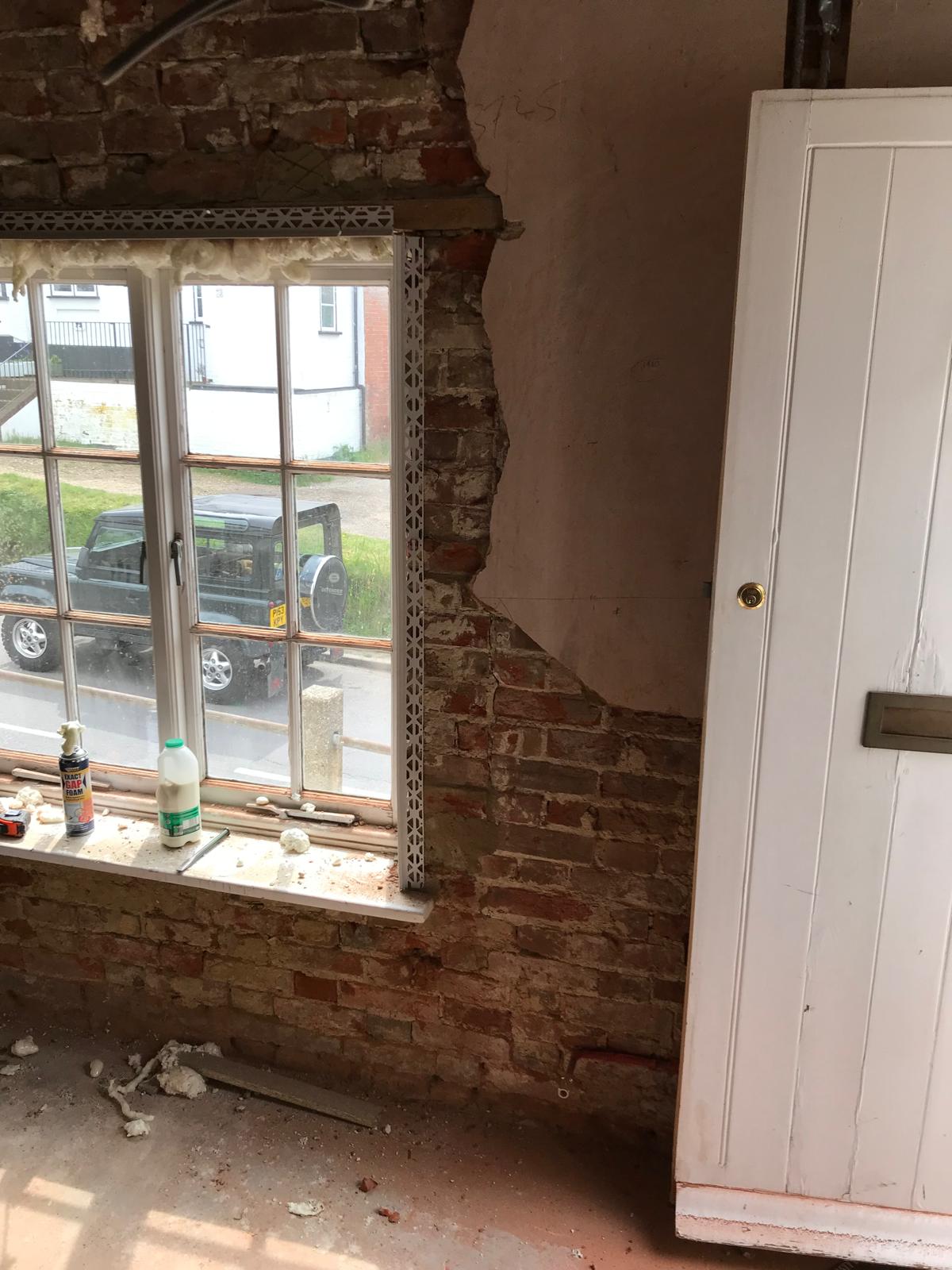 Decorating project wall repair