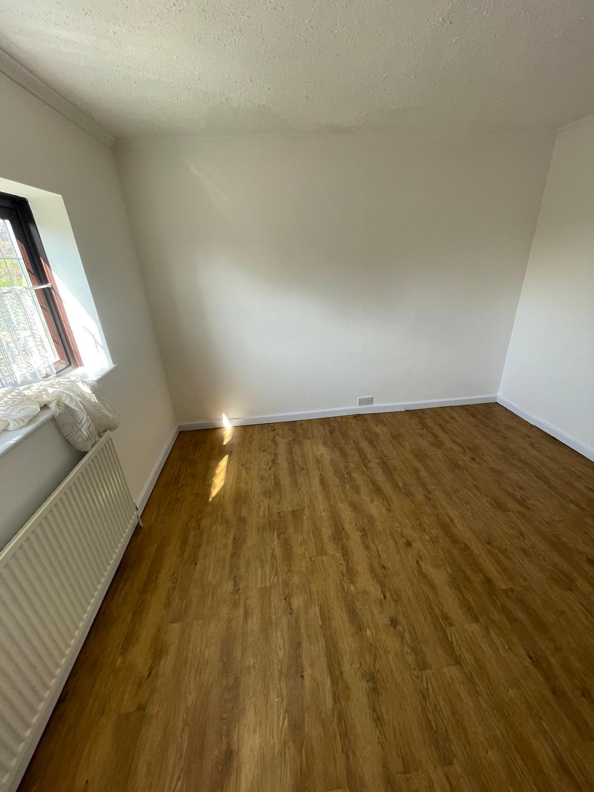 Decorating project white painted walls and wood work