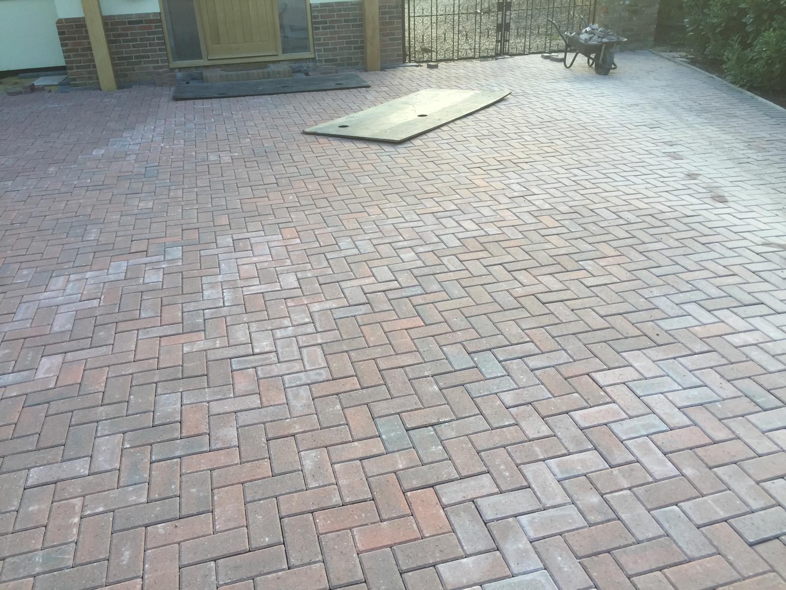 Diveway installation using block paving for a local project in Kent 