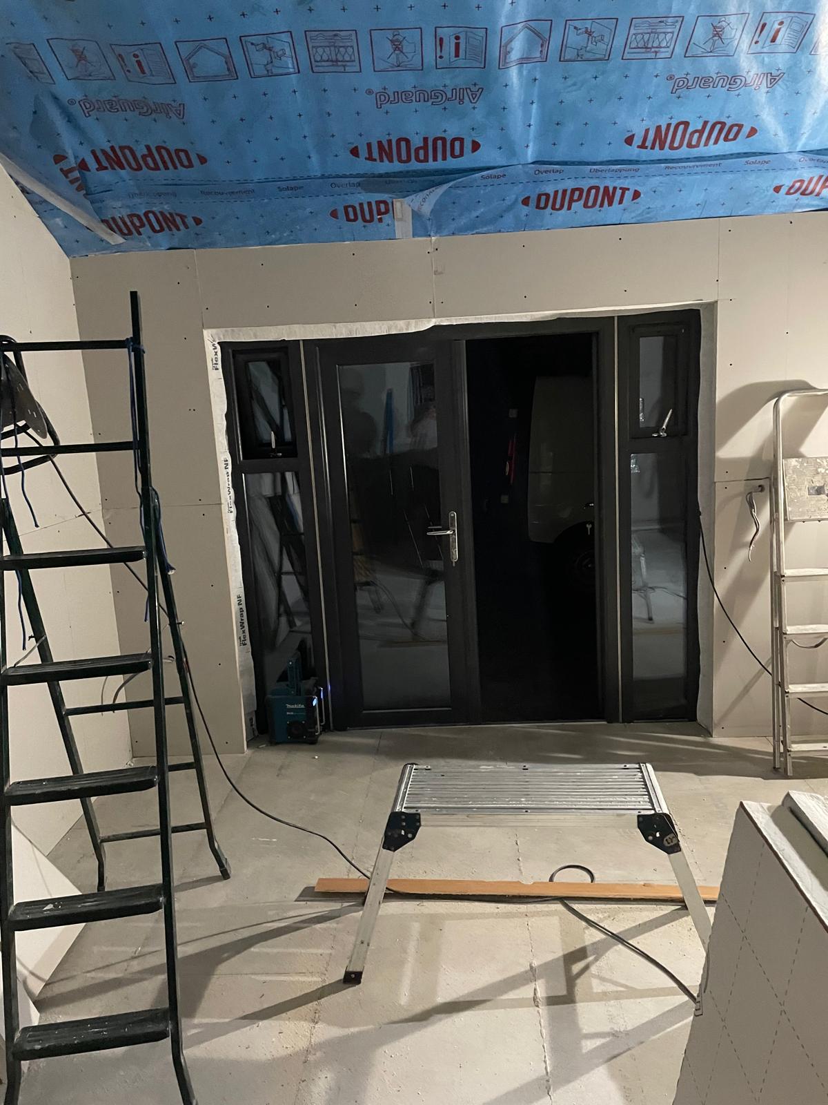 Door installation on a local conversion project in Kent