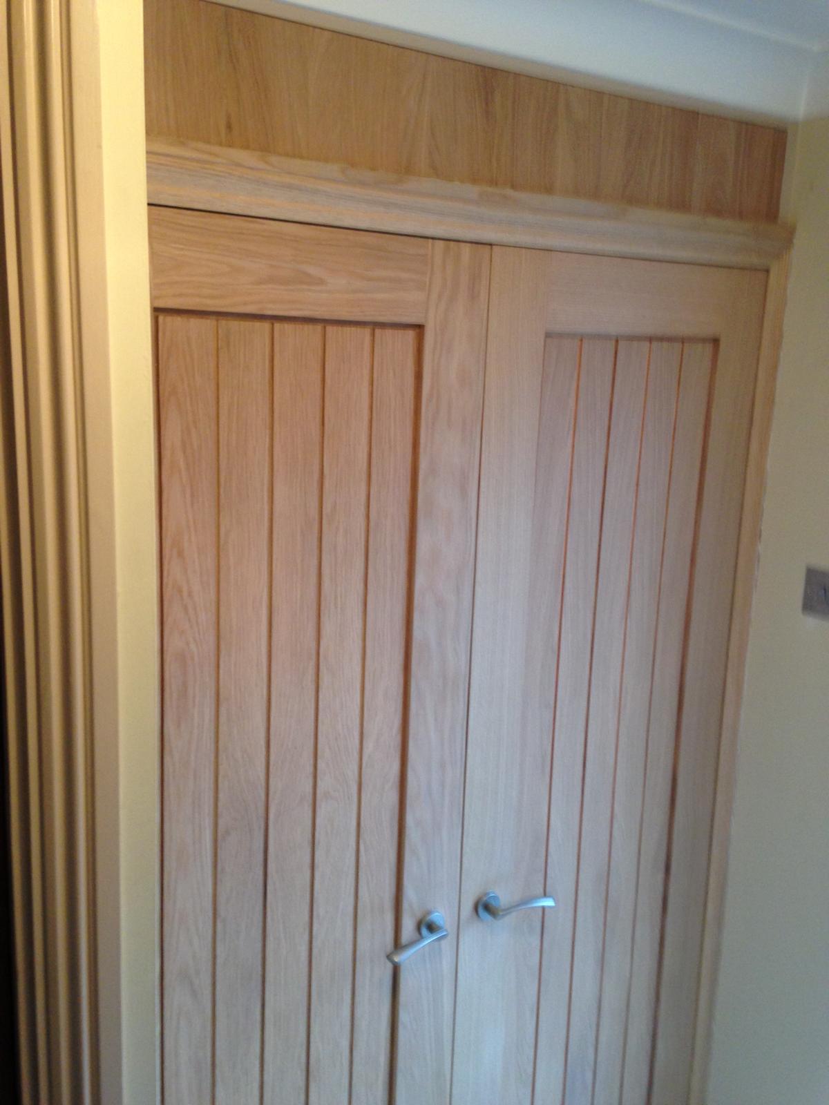 Double door installation for a local decorating project