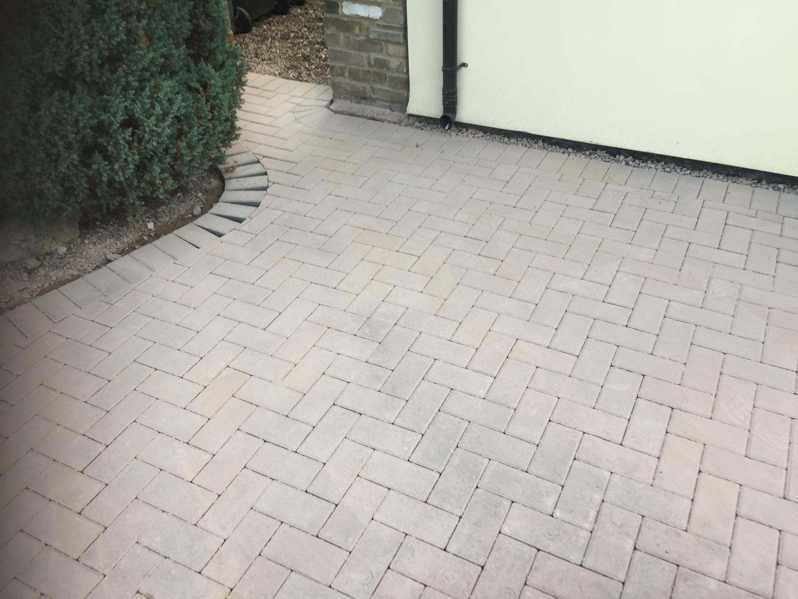 Driveway project block paving installation