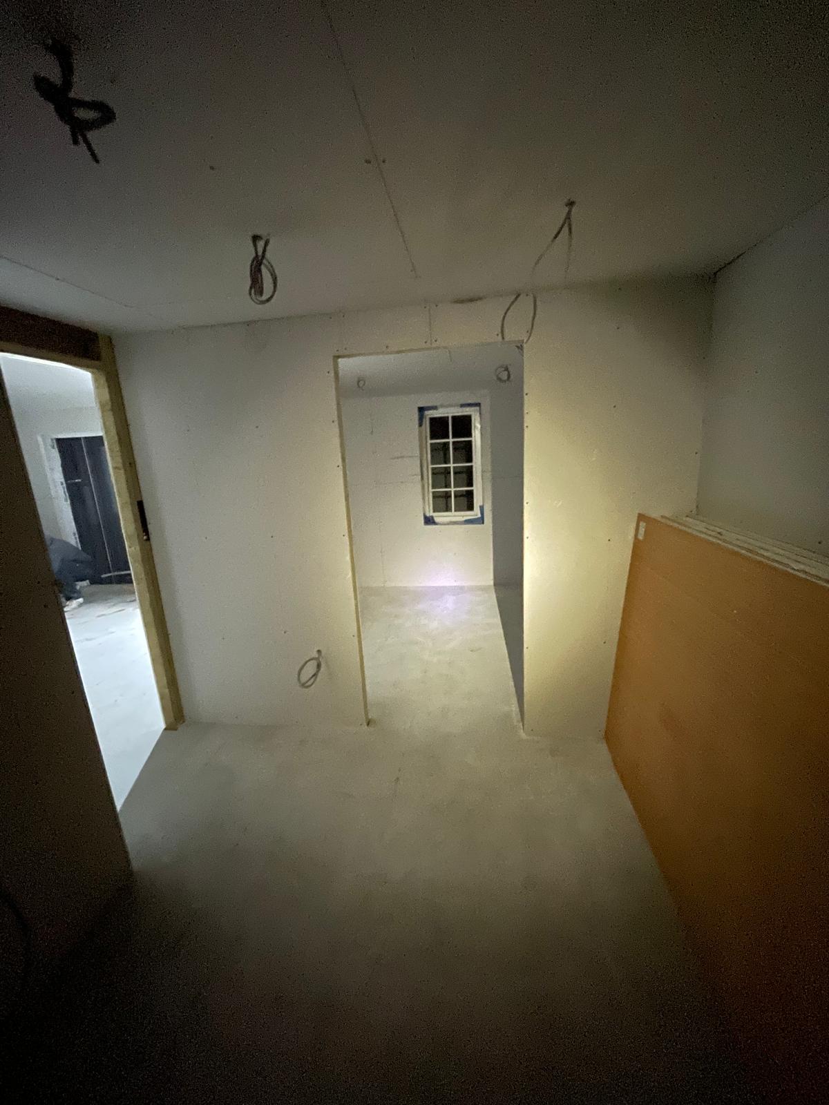 Electrics installed on ceiling on a conversion project in Kent