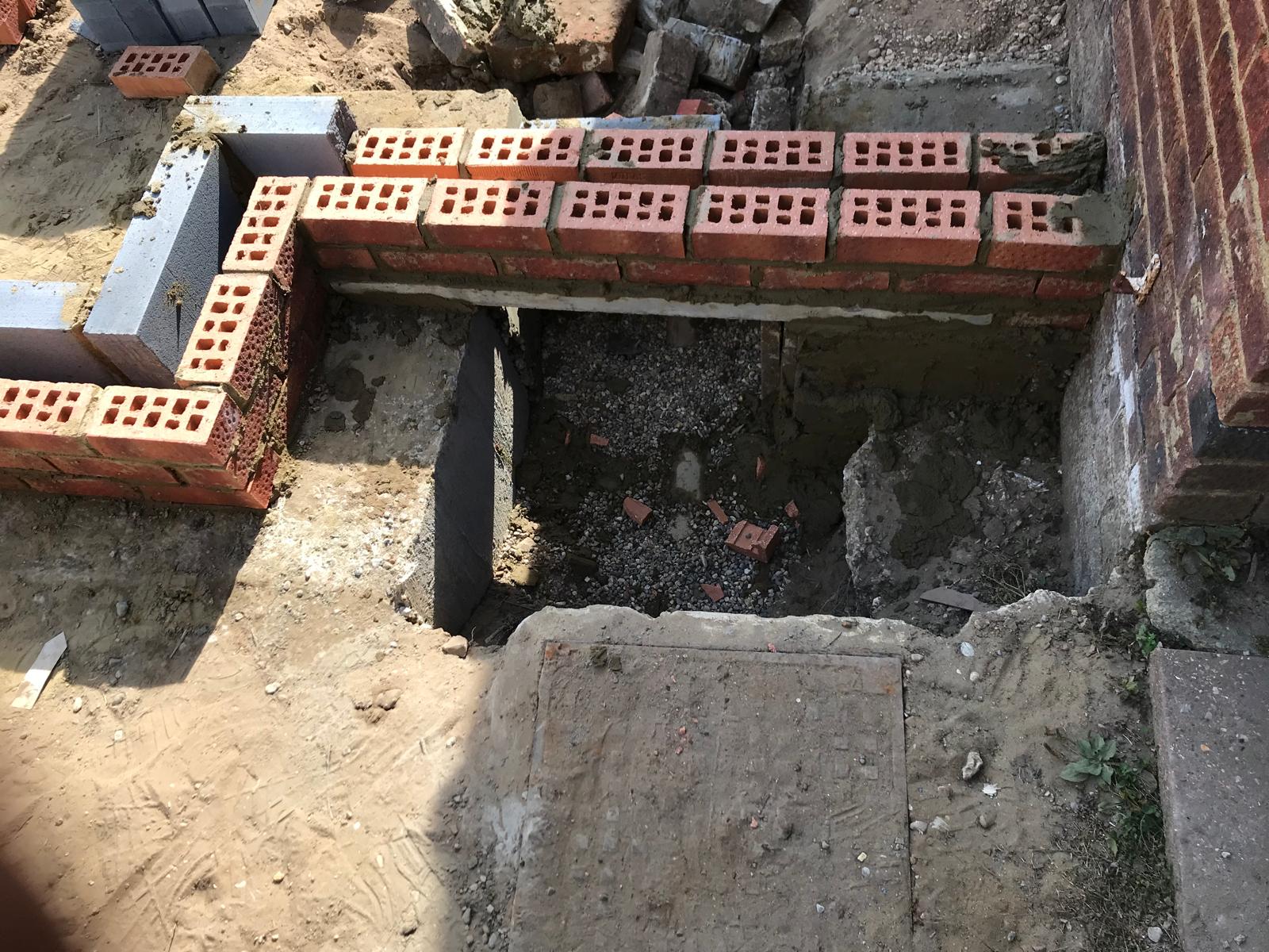 Extension brick work