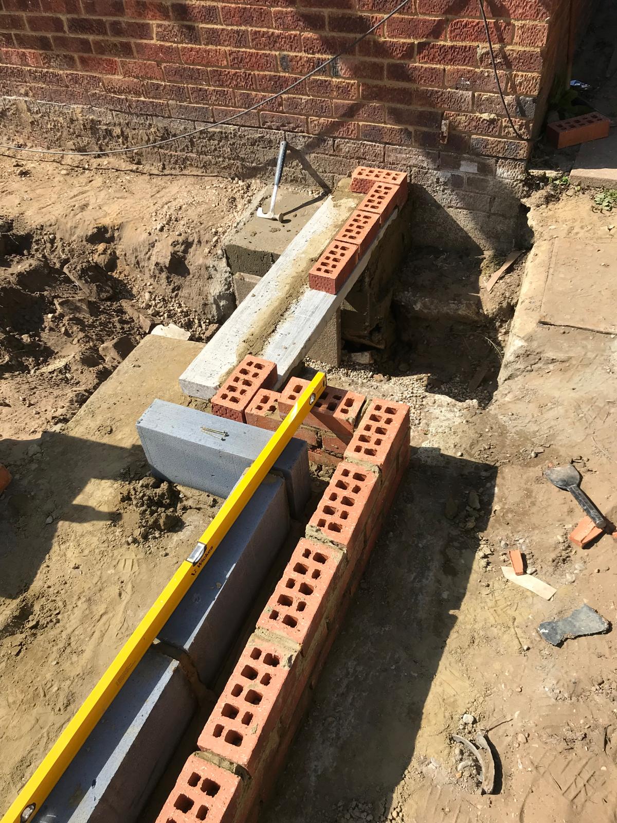 Extension project brick work