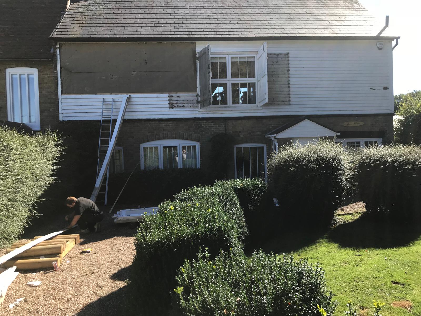 Exterior cladding installation project in Kent