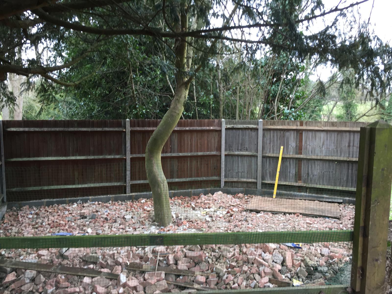 Fence installation project in Kent