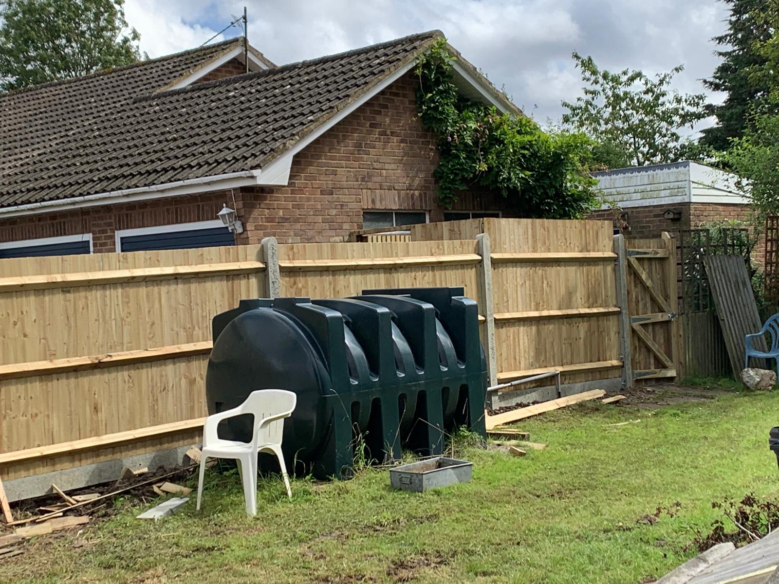 Fence installed on a local project