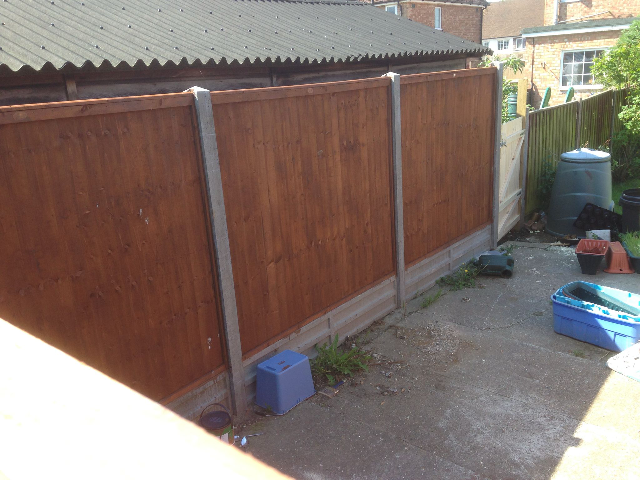 Fencing installation project in Kent