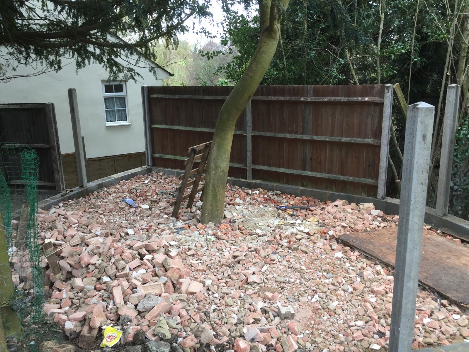 Fencing project preparation with concrete posts