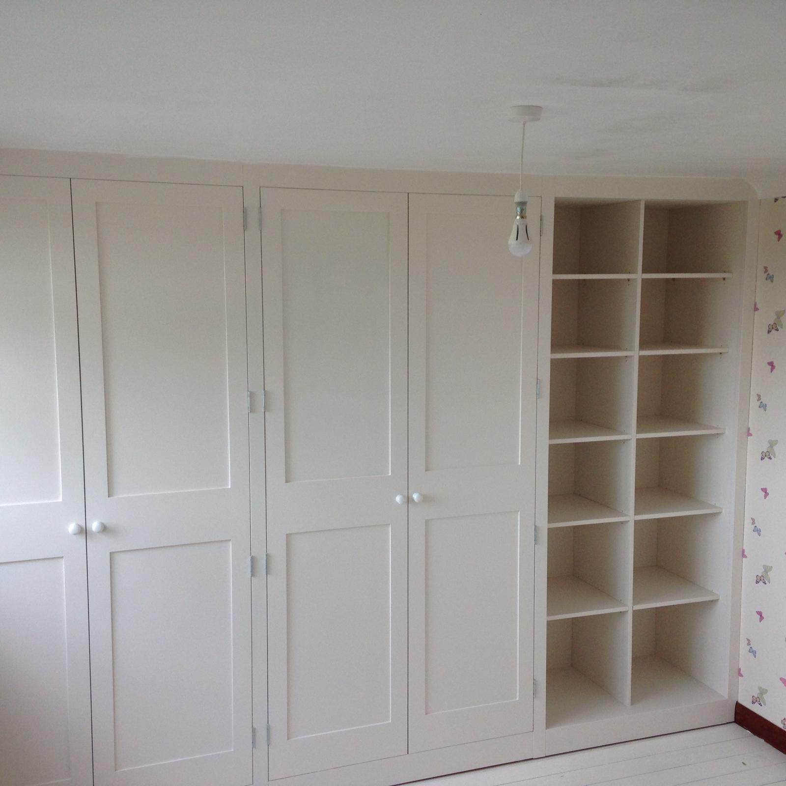 Fitted wardrobe installation for a local decorating project in Kent