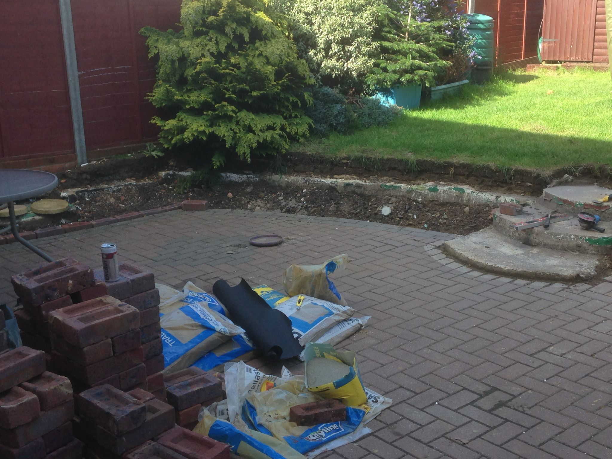 Garden block paving project