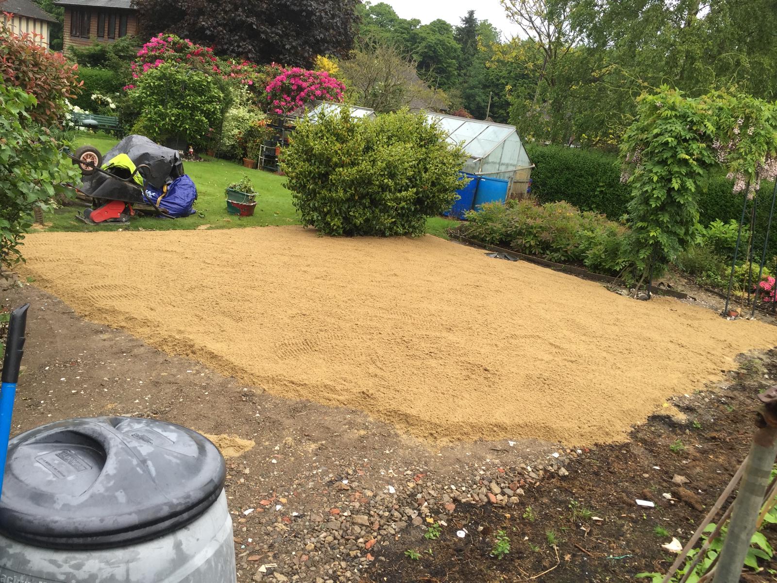 Ground preparation for an artificial grass project