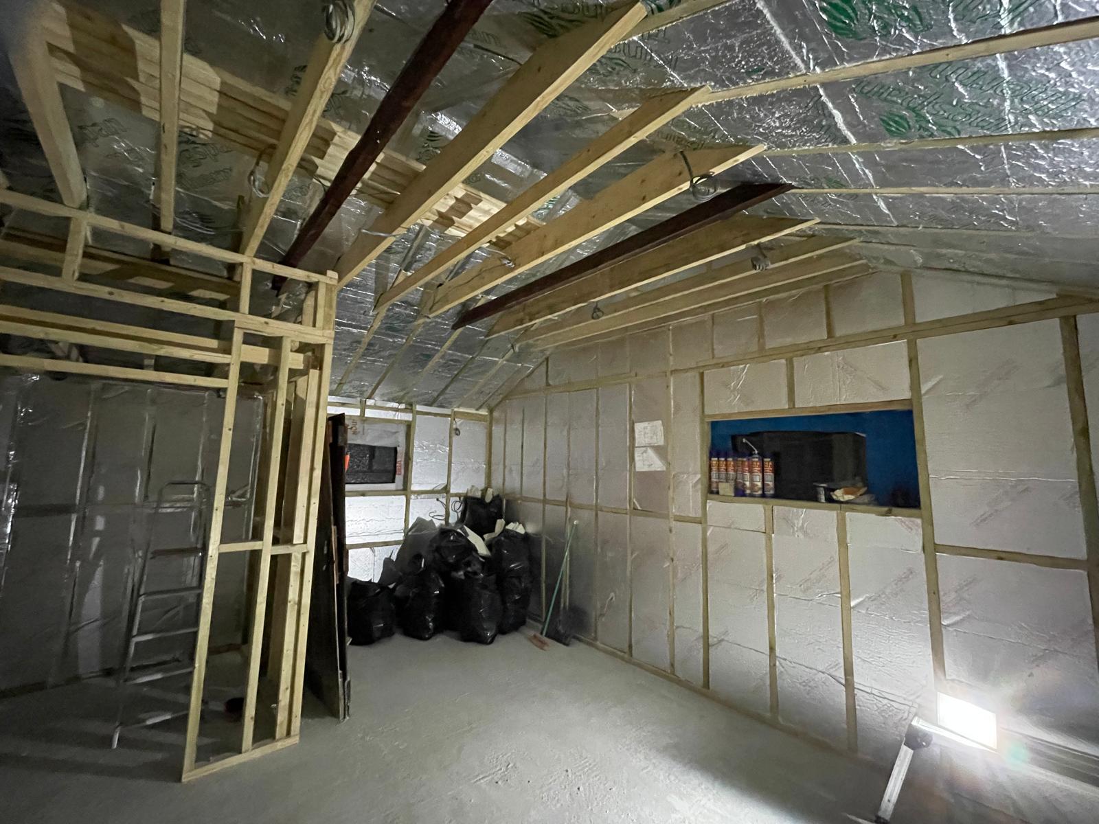 Insulation installation for a local conversion project in Kent