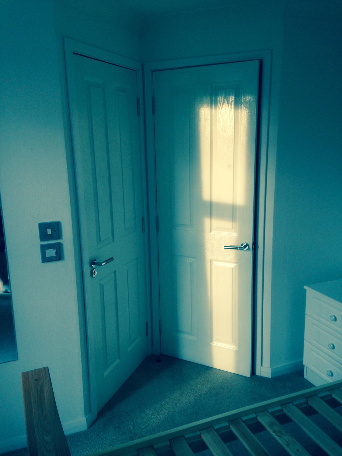 Interior door installation